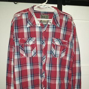 BKE Button Down L/S Shirt XXL Athletic Fit
